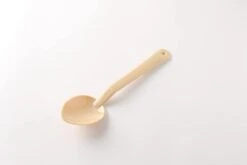 Thunder Group PLSS111BG Beige Polycarbonate Solid Serving Spoon 11" - 1 Doz