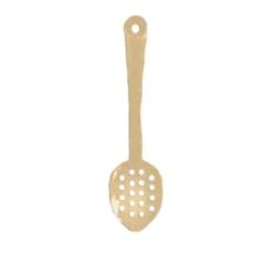 Thunder Group PLSS113BG Beige Polycarbonate Perforated Serving Spoon 11" - 1 Doz