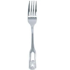 Thunder Group SLSS006 Sea Shell Stainless Steel Dinner Fork 7.68" - 1 Doz