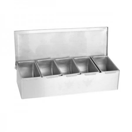Thunder Group SSCD005 5 Condiment Compartments 1 Thunder Group SSCD005 5 Condiment Compartments