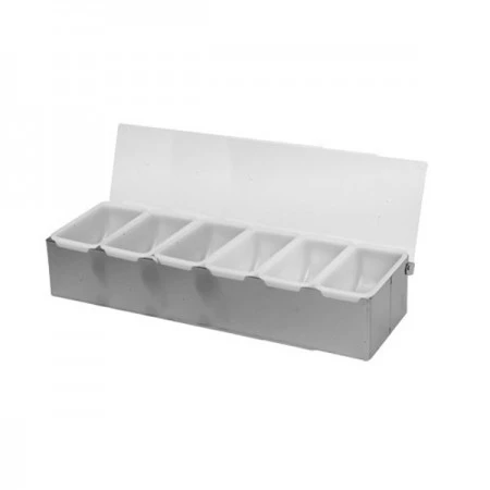 TigerChef 6-Compartment Condiment Dispenser 1 TigerChef 6-Compartment Condiment Dispenser