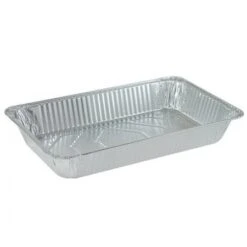 TigerChef Aluminum Half Size Foil Pans - 5 Pcs