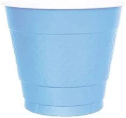 TigerChef Disposable Plastic Party Cups, Light Blue, 9 Oz., 50/Pack