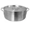 TigerChef Extra Heavy Aluminum Brazier Pot And Lid 40 Qt.
