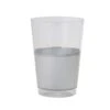 TigerChef Silver With Silver Band Plastic Cups 12 Oz. - 10 Pcs