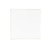 TigerChef White With Gold Trim Square Coupe Plastic Dinner Plate 10-1/2" - 10 Pcs