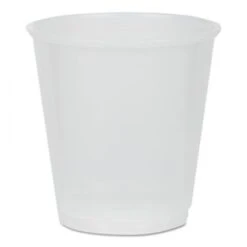 Translucent Plastic Cups, 3 Oz., 2400/Carton