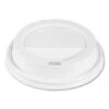 Dart Traveler Cappuccino Style White Dome Lid, Fits 10 Oz Cups - 1000 Pcs