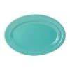 Tuxton CIH-096 Island Blue Concentrix Oval Platter 9-3/4" X 6-1/2" - 2 Doz
