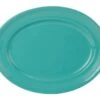 Tuxton CIH-136 Island Blue Concentrix Oval Platter 13-3/4" X 10-1/2" - 6 Pcs