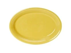 Tuxton CSH-1142 Saffron Concentrix Oval Coupe Platter 11-1/2" X 8-3/4" - 1 Doz