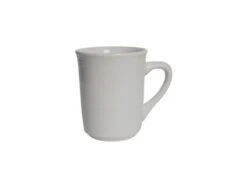 Tuxton CWM-085 White Concentrix China Gala Mug 8 Oz. - 2 Doz
