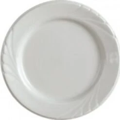 Tuxton YPA-102 Sonoma Embossed China Plate 10-1/4" - 1 Doz