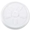 Dart Vented Plastic Hot Cup Lids, White, 10 Oz. Cups - 1000 Pcs