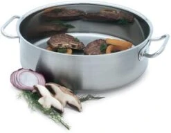 Vollrath 47762 Intrigue Stainless Steel Brazier 24 Qt.