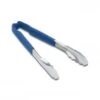 Vollrath 4781230 Jacob's Pride Stainless Steel Scalloped Tongs With Blue Coated Kool-Touch Handle 12"