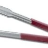 Vollrath 4790940 Jacob's Pride Stainless Steel VersaGrip Tongs With Red Coated Kool-Touch Handle 9-1/2"
