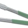 Vollrath 4790970 Jacob's Pride Stainless Steel VersaGrip Tongs With Green Coated Kool Touch Handle 9-1/2"