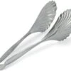Vollrath 48427 Silverplated Stainless Steel Scalloped Tongs 10"