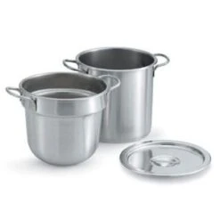 Vollrath 77133 Stainless Steel Double Boiler Inset - Flat Bottom 20 Qt.