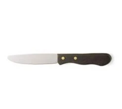 Walco 630528 Round-Tip Steak Knife With Hardwood Handle 4-3/4" - 1 Doz