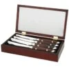 Walco 71WGIFT4BC Saratoga Hardwood Gift Box For Chop Steak Knives
