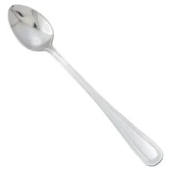 Winco 0005-02 Dots Heavyweight 18/0 Stainless Steel Iced Teaspoon - 1 Doz