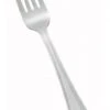 Winco 0005-05 Dots Heavy Weight 18/0 Stainless Steel Dinner Fork 6-1/4" - 1 Doz