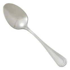 Winco 0036-09 Deluxe Pearl Heavy Weight Stainless Steel Demitasse Spoon - 1 Doz