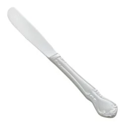 Winco 0039-08 Chantelle Extra Heavy Weight Stainless Steel Dinner Knife - 1 Doz