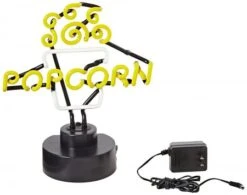 Winco 91001 Benchmark Neon Popper Topper "Popcorn" Sign, 120V