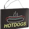 Winco 92002 Benchmark Ultra-Brite LED "Hotdogs" Sign, 120V