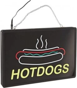 Winco 92002 Benchmark Ultra-Brite LED "Hotdogs" Sign, 120V