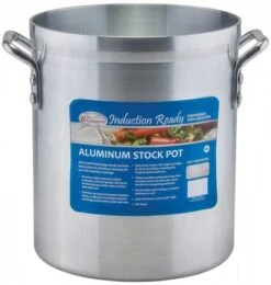 Winco AXSI-8 Induction Ready Aluminum Stock Pot 8 Qt.