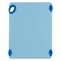 Winco CBK-1520BU Blue StatikBoard Plastic Cutting Board With Hook, 15" X 20" X 1/2"