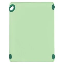 Winco CBK-1824GR Green StatikBoard Plastic Cutting Board With Hook, 18" X 24" X 1/2"