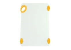 Winco CBN-1218YL StatikBoard Cutting Board With Hook, Yellow 12" X 18" X 1/2"