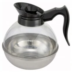 Winco CD-64K Plastic Coffee Decanter With Black Handle 64 Oz.