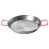 Winco CSPP-11 Polished Carbon Steel Paella Pan 11"