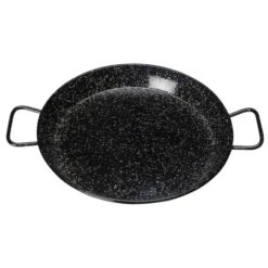 Winco CSPP-14E Enameled Carbon Steel Paella Pan 14-1/8"