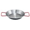 Winco CSPP-7 Polished Carbon Steel Paella Pan 7-7/8"