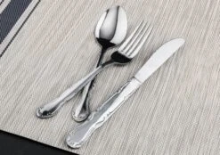 Winco Elegance 5-Piece Heavy Weight Flatware Set - Service For 12