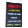 Winco LED-21 All-in-One OPEN LED Sign, Spanish