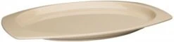 Winco MMPT-129 Tan Melamine Rectangular Platter 12-1/2" X 9"