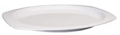 Winco MMPT-129W White Melamine Rectangular Platter 12-1/2" X 9"