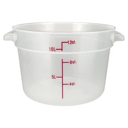 Winco PTRC-12 Translucent Round Storage Container 12 Qt. 1 Winco PTRC-12 Translucent Round Storage Container 12 Qt.