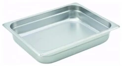 Winco SPJH-201 Half Size Stainless Steel Anti-Jam Steam Pan 1-1/4" Deep