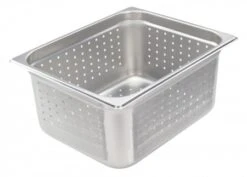 Winco SPJH-206PF Half Size Perforated Stainless Steel Steam Pan 6" Deep