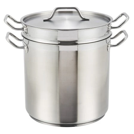 Winco SSDB-12 Double Boiler With Cover 12 Qt. 1 Winco SSDB-12 Double Boiler With Cover 12 Qt.