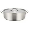 Winco SSLB-25 Stainless Steel Brazier With Cover 25 Qt.